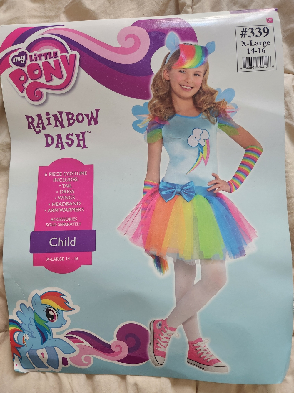 My Little Pony Rainbow Dash Costume - Blue & Rainbow Tutu